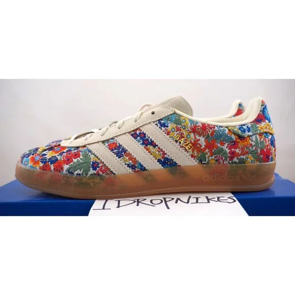 Adidas Gazelle Indoor x Liberty London 'Floral Embroidery' Women's Shoes - Picture 2 of 9
